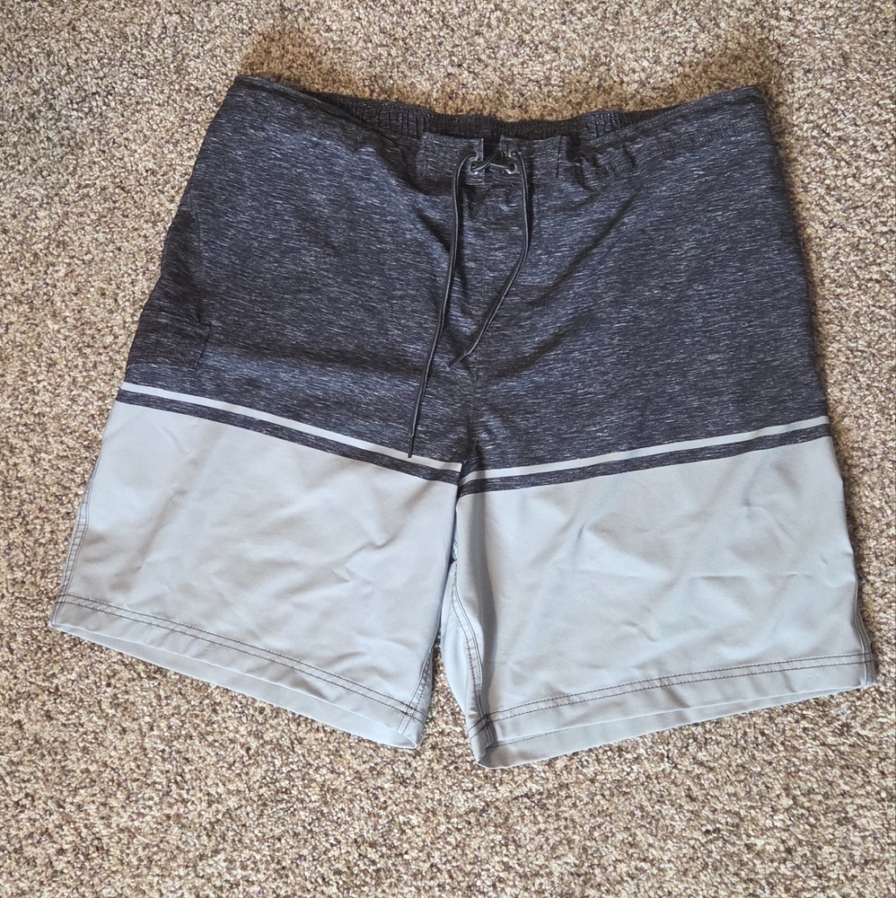 George Gray Board Shorts XXL | Swim Trunks Drawstring Cargo Pocket